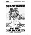 Eine Faust geht nach Westen (Bud Spencer) Presseheft + 5 Pressefotos